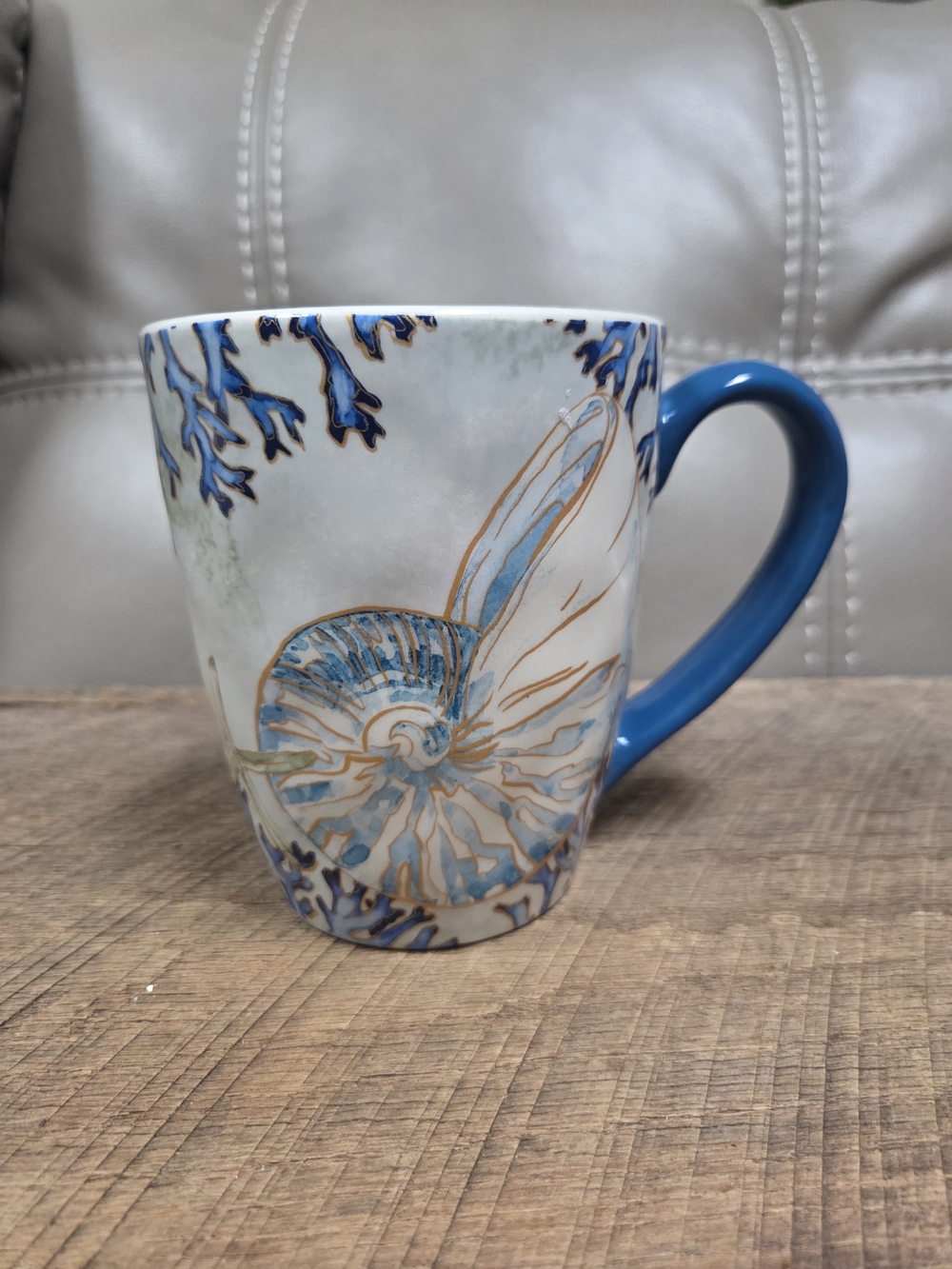 Certified International "Playa Shells" 18 oz. Earthenware Mug by Paul Brent  B1O